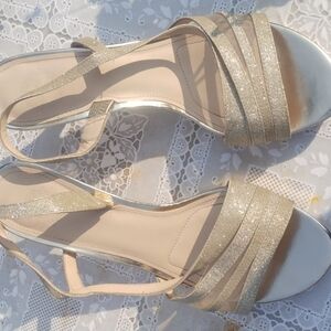 I Miller gold heels 8 1/2
